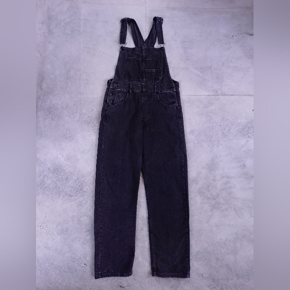 WE THE FREE BLACK Denim Overalls Workwear - Picture 8 of 8